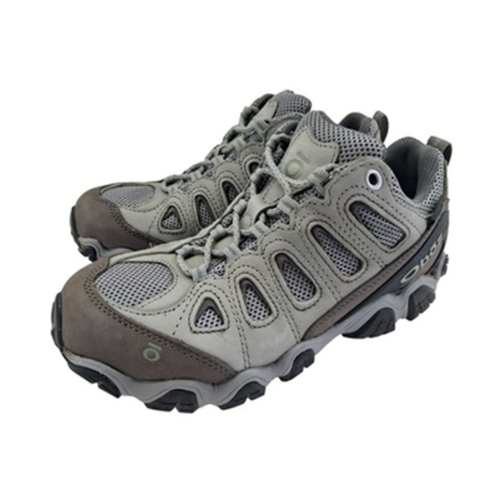 Oboz Hiking Shoes Womens Size 7W Gray Leather Mesh Waterproof Trail Outdoor BDry
